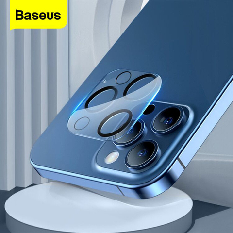 Baseus-Protector de lente de cámara para iPhone 12 Pro Max 0,3mm, cristal templado ultrafino, funda protectora completa para teléfono, 2 uds. ► Foto 1/6