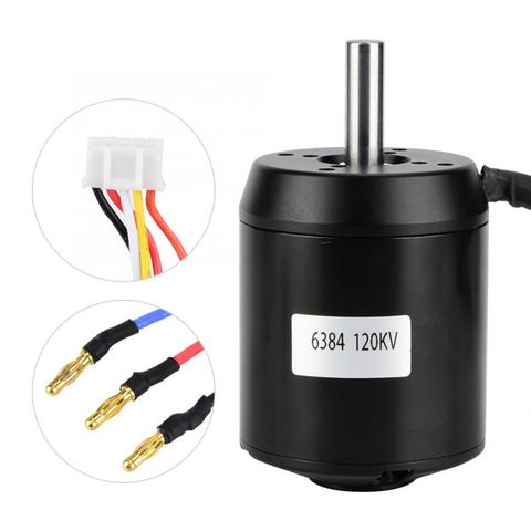 Motor sin escobillas BLDC Outrunner de alta potencia, 6384 120KV, 4600W, sensor para escúter eléctrico de equilibrio, piezas de repuesto para monopatín ► Foto 1/6