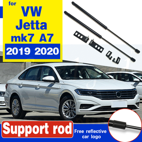 Para cubierta de motor frontal apoyo resorte de puntal de barra hidráulica shock bares soporte para VW Jetta 2022 mk7 A7 hood puntales ► Foto 1/6