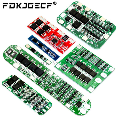 Batería de litio de iones de litio 1S 2S 3S 4S 6S 3A 15A 20A 30A 18650 cargador PCB Placa de protección BMS para Motor de taladro Módulo de célula Lipo ► Foto 1/6