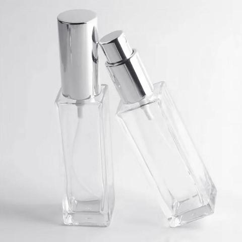 Botella vacía con pulverizador portátil, atomizador de Perfume rellenable de vidrio transparente, 30/50ml, contenedores para exprimir, 1 Uds. ► Foto 1/6