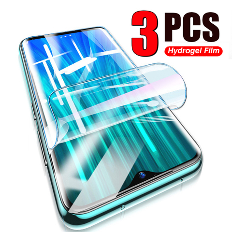 Película de hidrogel de cobertura completa para Xiaomi Redmi Note 9S 8 9 Pro, Protector de pantalla máx para Redmi Note 7 6 5 Pro, no Cristal, 3/2/1 Uds. ► Foto 1/6