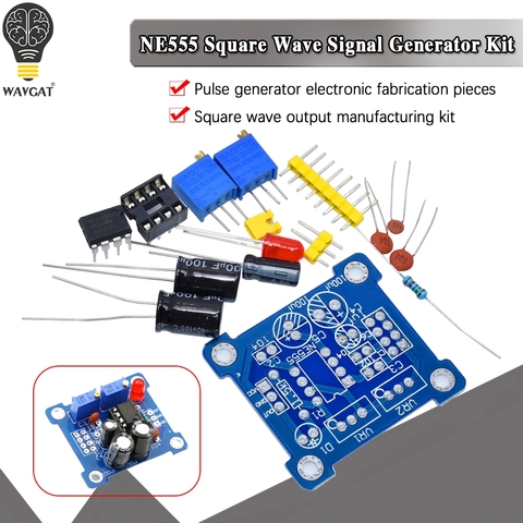 Generador de pulso NE555, módulo de ciclo de trabajo y Frecuencia ajustable, Kit DIY, oscilador, generador de señal de onda cuadrada ► Foto 1/6