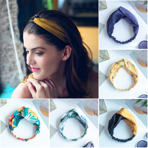 Diademas bohemias para niña y mujer, turbante de Cruz Retro, Bandanas, accesorios para el cabello, turbante ► Foto 1/6