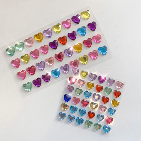 Pegatinas de diamante de amor brillante 3D para niños, juguetes de pegatinas bonitas para álbum de recortes, teléfono, portátil, regalos ► Foto 1/4