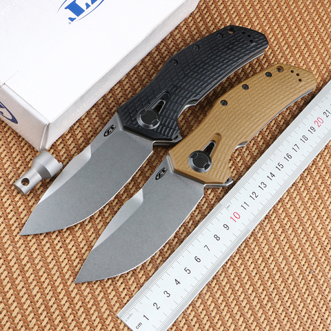 Cuchillo plegable de apertura rápida, herramienta EDC de aleación de titanio D2 + G10 para acampada y exteriores, cuchillo de fruta verde con espina 0308 ► Foto 1/6