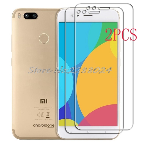 Protector de pantalla para Xiaomi Mi A1, vidrio templado de alta definición, película protectora para MiA1, MDG2, MDI2, 2 uds. ► Foto 1/6