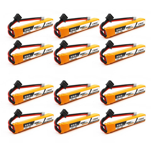 12 paquetes CNHL MiniStar HV 350mAh 7,6 V 2S 70C Lipo batería con PH de 2,0 para FPV ► Foto 1/6