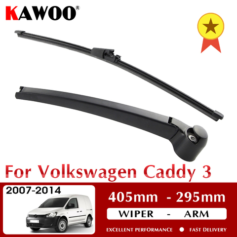 KAWOO limpiaparabrisas para la parte trasera ventana trasera limpiaparabrisas brazo para Volkswagen VW Caddy Hatchback 2007 - 2014 parabrisas Auto limpiaparabrisas ► Foto 1/6