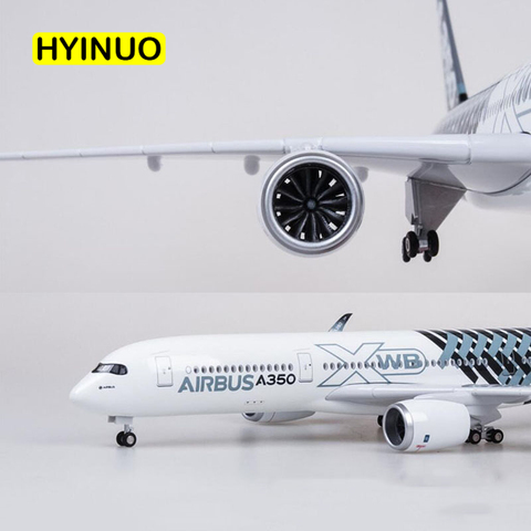 Avión a escala 47CM 1/142 prototipo Airbus A350 XWB avión de línea aérea modelo W rueda ligera Avión de resina de plástico fundido para la colección ► Foto 1/6