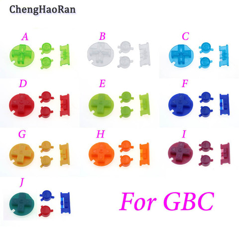 4 En 1/adecuadas para el juego para chico de color botón Shell para juego para chico de Color botones GBC juego de recambio botón Kit DIY Color ► Foto 1/6