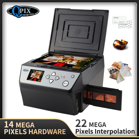 22 megapíxeles 4 en 1 COMBO foto y escáner de película Digital 135 convertidor negativo foto 35 mm escáner de película escáner de tarjeta de visita ► Foto 1/6