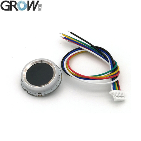 Crecer R502-A nueva fino Pequeño anillo Circular LED DC3.3V MX1.0-6pin capacitiva huellas dactilares Sensor de módulo escáner ► Foto 1/6