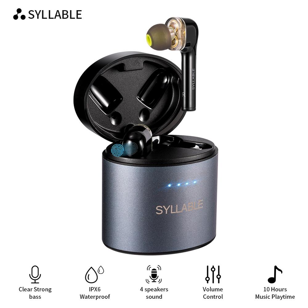 SYLLABLE-auriculares inalámbricos S119 con bluetooth V5.0, dispositivo con reducción de ruido, control de volumen ► Foto 1/6