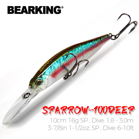 BEARKING 10cm 16g super sistema de peso de imán de lanzamiento largo nuevo modelo de Señuelos de Pesca cebo duro 2022 calidad wobblers minnow ► Foto 1/6