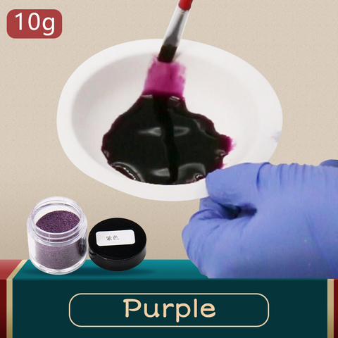 Pigmento de tela púrpura para teñir ropa, pluma, bambú, huevos y pintura acrílica, 10g ► Foto 1/6