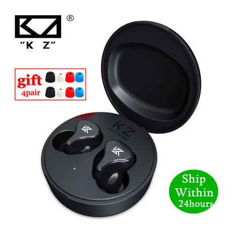 KZ-auriculares inalámbricos Z1 Pro con TWS, cascos con Bluetooth 5,2 auténticos, Control táctil, cancelación de ruido, deportivos, KZ S2 S1 ZSX DQ6 ► Foto 1/6