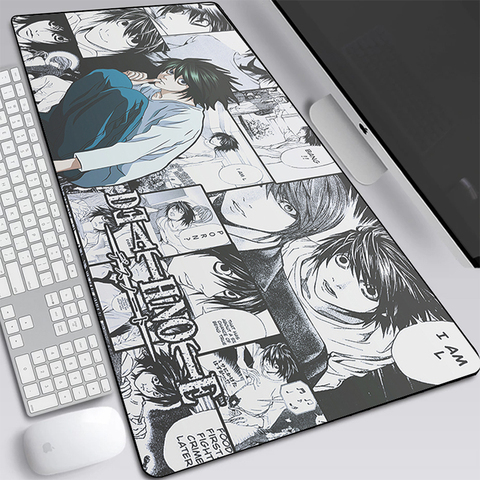 Death Note-alfombrilla grande para el ratón MatsKira, accesorio de ordenador portátil para jugador de Anime, 900x400x2mm ► Foto 1/6