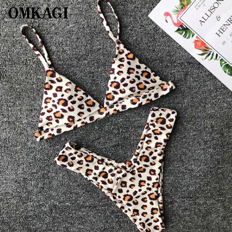 OMKAGI Sexy Bikini 2022 traje De baño mujeres Biquini juego De Bikini estilo Push Up piscina traje De baño traje Maillot De Bain Femme ► Foto 1/6