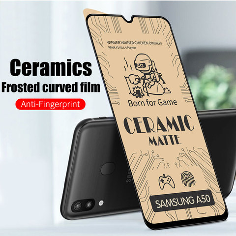 Vidrio Templado mate de cerámica suave, película protectora de pantalla para Samsung Galaxy Note 10 S10 Lite A10 A20 A30 A50 A70 A31 A51 A71 A21s ► Foto 1/6