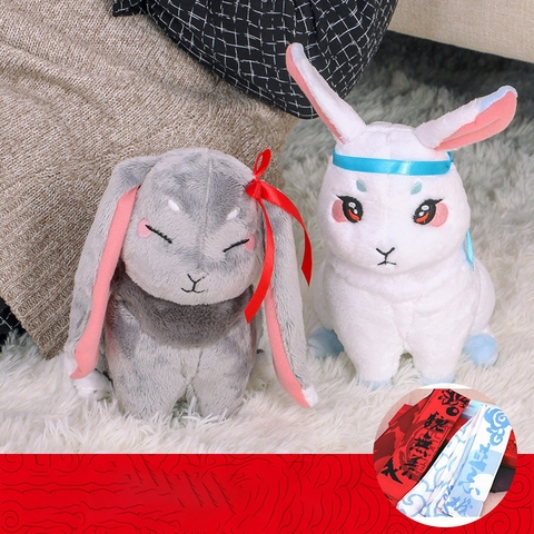 Peluche de Mo Dao Zu Shi, conejo Kawaii, Animal relleno Wei Wu Xian Lan Wang Ji, juguetes para niños, regalos de cumpleaños, Peluche ► Foto 1/6