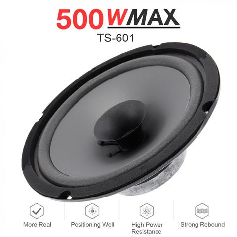 1 Uds 6 pulgadas 12V 500W HiFi para coche altavoz Coaxial puerta del vehículo Audio de coche de música estéreo Frecuencia de rango completo altavoces ► Foto 1/6