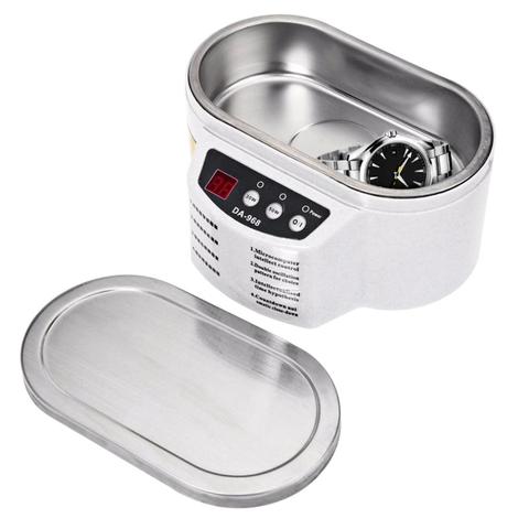 Mini limpiador ultrasónico para joyería, 600ml, máquina de limpieza de placa de circuito de gafas, limpiador ultrasónico gafas de joyería de gran capacidad ► Foto 1/6