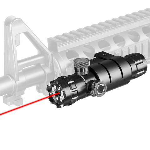 Puntero táctico para Rifle de caza, montaje láser, punto verde y rojo, 20mm, Airsoftsport, montaje de interruptor de presión ► Foto 1/6