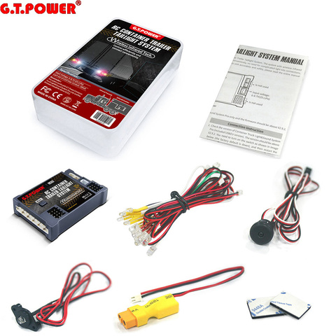 G.T.POWER RC-sistema de luz trasera para remolque, contenedor inalámbrico por infrarrojos para camión contenedor RC, Coche ► Foto 1/6