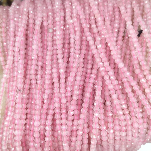 Anillo 2MM 3MM piedra redonda Natural cuentas de cuarzo rosa amatistas Lapis lazuli ágatas cuentas de Jade para fabricación de joyería DIY pulsera ► Foto 1/6