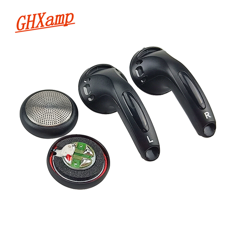 GHXAMP-auriculares de graves HIFI de 15,4mm, Unidad de altavoces de malla de acero de 32OHM, Woofer de cabeza plana, accesorios para auriculares MX500, 2 uds. ► Foto 1/6