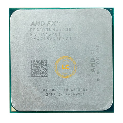 AMD FX-Series FX4100 FX-4100 FX 4100 3,6 GHz Quad-Core CPU procesador FD4100WMW4KGU hembra AM3 + ► Foto 1/2