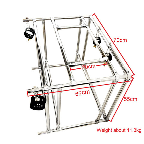 Esparcidor de acero inoxidable para Bondage, esposas de cuero para muñeca, tobilleras, juegos de Bdsm, juguete sexual de lujo ► Foto 1/3