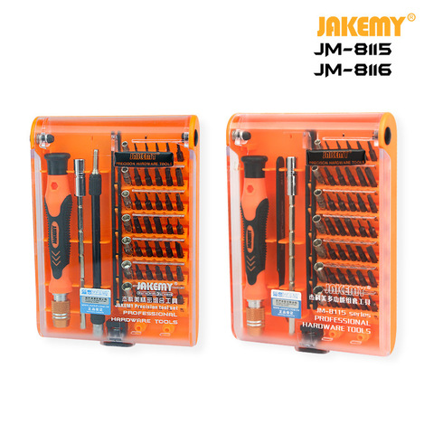 JAKEMY JM-8116 45 Uds en 1 venta al por mayor profesional S2 de destornillador de precisión Conjunto personalizado DIY herramienta de reparación electrónica ► Foto 1/4