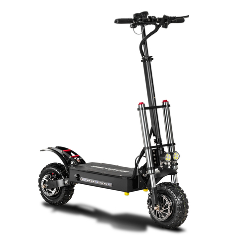 Patinete eléctrico plegable para adultos, Scooter de 11 pulgadas, con neumático ancho, Motor de accionamiento Dual de alta velocidad, Cross Country, 60v5600w ► Foto 1/6