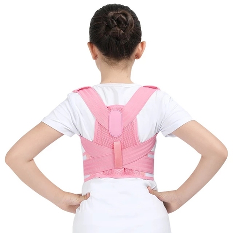 Corrector de postura ajustable para niños, cinturón de soporte de espalda, Corset ortopédico para niños, tirantes de hombro lumbares de columna vertebral, salud ► Foto 1/6