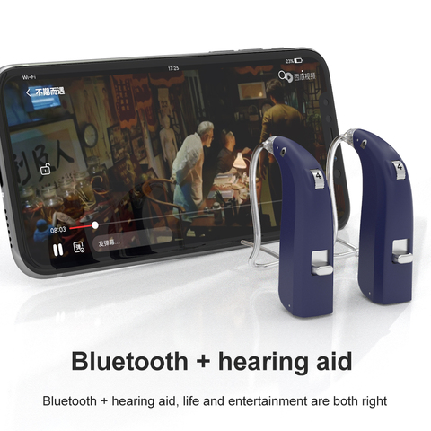 Mini dispositivo de ayuda auditiva recargable por Bluetooth, amplificador de sonido de oído Digital, audífono BTE para ancianos, el mejor 2022 ► Foto 1/6