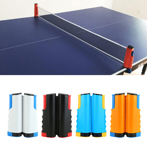 Red de malla retráctil para tenis de mesa, estante de red de poste de juegos de Pong portátil antideslizante ► Foto 1/6