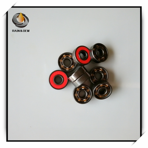 10 Uds 608 2RS rodamiento de cerámica híbrido ABEC-11 8x22x7mm Skateboard Spinner cerámica de nitruro de serie Pro 608 rodamientos de bolas cerámicos ► Foto 1/5