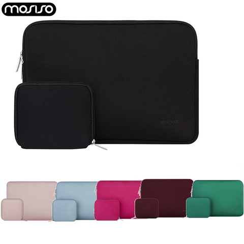 MOSISO bolsa impermeable para Laptop 11,6 12 13 13,3 14 15,6 pulgadas para Macbook Pro aire Asus de neopreno funda protectora para computadora portátil llevar caso ► Foto 1/6