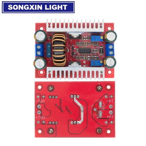 DC 400W 15A Step-up Boost convertidor fuente de alimentación de corriente constante LED controlador 8,5-50V a 10-60V Módulo de aumento del cargador de voltaje ► Foto 1/1