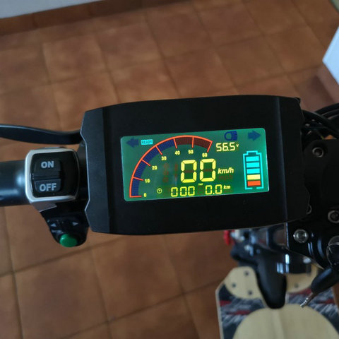 Pantalla a color 48 V 96 v velocímetro el nivel de la batería indicador de voltaje de la scooter eléctrico bicicleta MTB triciclo movilidad parte instrumento ► Foto 1/6