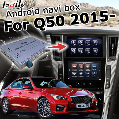 Interfaz de vídeo Android / carplay para Infiniti Q50 Q60, navegación GPS, youtube, waze, yandex, por Lsailt ► Foto 1/1