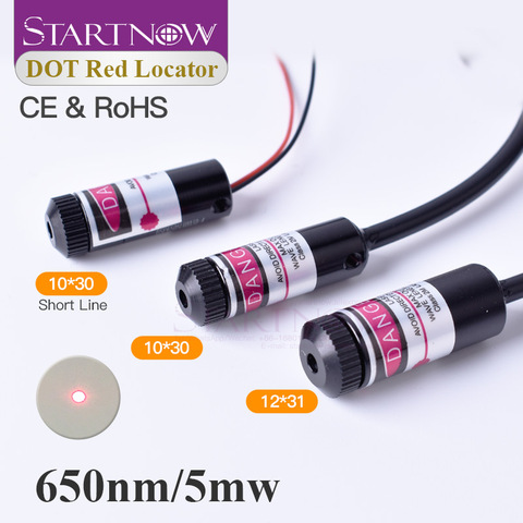 Módulo láser de diodo ajustable para máquina de grabado láser, dispositivo localizador rojo de 650nm, 5V, 5mw, viga, piezas de repuesto ► Foto 1/6