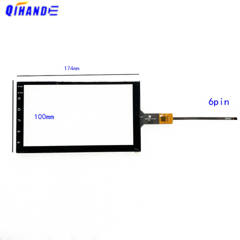 New 175*100mm 174*100mm 7 inch Capacitive touch screen 6 pin for car dvd gps  XY-PG70049-FPC ZB90PS0011 ► Foto 1/3