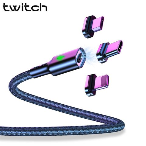 Twitch-Cable magnético Micro usb tipo C para móvil, Cable de carga magnético T03, Cable Usb C para iphone 11 ► Foto 1/6