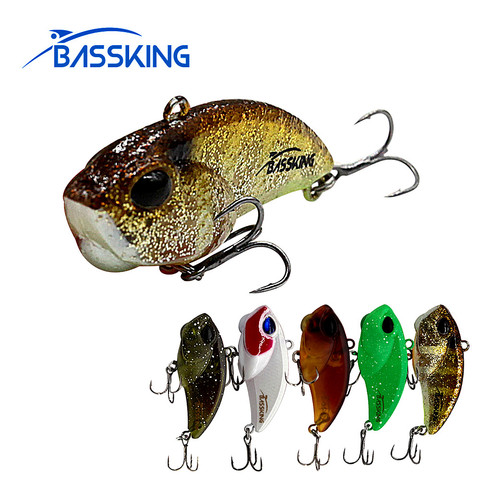 TAF BASSKING VIB-señuelo de pesca, 3,8 cm, 3,6g, Mini cebo duro con vibración para pesca de carpas de agua salada, señuelo Artificial de plástico ► Foto 1/6