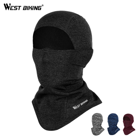 WEST BIKING-Mascarilla térmica polar para ciclismo, equipo, bufanda de deporte y snowboard, máscara completa de cuello para bicicleta ► Foto 1/6