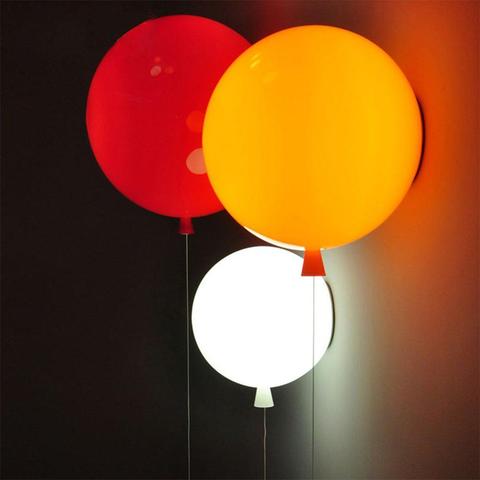 Fondo con globos lámparas de luz de pared para niños del interruptor de iluminación para habitación de bebé dormitorio cabecera pasillo lámparas Ecoration lámpara de pared ► Foto 1/6