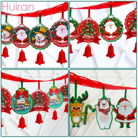 Navidad bandera feliz adornos navideños para el hogar Garland Santa Claus Navidad Natal de Navidad Noel decoración de Año Nuevo de 2022 de 2022 ► Foto 1/6